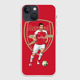 Чехол для iPhone 13 mini с принтом Генрих Мхитарян ,  |  | fc arsenal | henrikh mkhitaryan | генрих мхитарян | фк арсенал | футбол | футболист