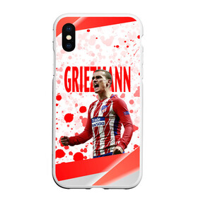 Чехол для iPhone XS Max матовый с принтом Антуан Гризманн | Antoine Griezmann (+спина) (Z) , Силикон | Область печати: задняя сторона чехла, без боковых панелей | antoine griezmann | антуан гризманн | атлетико | барса | барселона | гризман | реал сосьедад | сборная франции