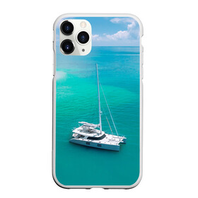 Чехол для iPhone 11 Pro матовый с принтом ПАРУСНИК | SAILBOAT (Z) , Силикон |  | boat | sailboat | ship | ships | кораблик | кораблики | корабль | лагуна | лодка | лодочка | мореход | одинокая лодка | парус | парусник | судно | яхта | яхты