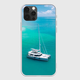 Чехол для iPhone 12 Pro Max с принтом ПАРУСНИК | SAILBOAT (Z) , Силикон |  | Тематика изображения на принте: boat | sailboat | ship | ships | кораблик | кораблики | корабль | лагуна | лодка | лодочка | мореход | одинокая лодка | парус | парусник | судно | яхта | яхты