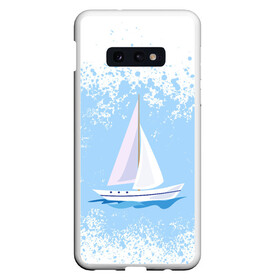 Чехол для Samsung S10E с принтом ОДИНОКАЯ ЛОДКА | SAILBOAT (Z) , Силикон | Область печати: задняя сторона чехла, без боковых панелей | boat | sailboat | ship | ships | бумага | кораблик | кораблики | корабль | красный парус | лодка | лодочка на белом | мореход | одинокая лодка | оригами | парус | парусник | судно | яхта