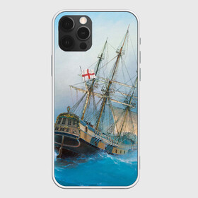 Чехол для iPhone 12 Pro Max с принтом The Sea Devil , Силикон |  | ocean | sea | ship | summer | волны | океан | парусник