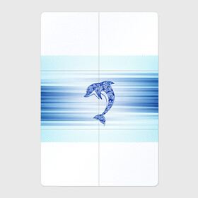 Магнитный плакат 2Х3 с принтом Дельфин , Полимерный материал с магнитным слоем | 6 деталей размером 9*9 см | cute | dolphin | два дельфина | дельфин | дельфин в море | дельфинами | милый | мир | подводный