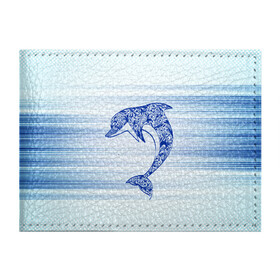 Обложка для студенческого билета с принтом Дельфин , натуральная кожа | Размер: 11*8 см; Печать на всей внешней стороне | cute | dolphin | два дельфина | дельфин | дельфин в море | дельфинами | милый | мир | подводный