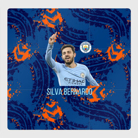 Магнитный плакат 3Х3 с принтом Silva Bernardo Манчестер Сити , Полимерный материал с магнитным слоем | 9 деталей размером 9*9 см | manchester city | бернарду силва | манчестер сити | сборная португалии | футбол | футболист