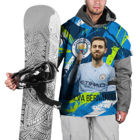 Накидка на куртку 3D с принтом Silva Bernardo Манчестер Сити , 100% полиэстер |  | Тематика изображения на принте: manchester city | бернарду силва | манчестер сити | сборная португалии | футбол | футболист