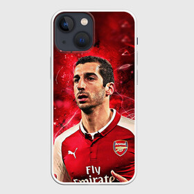 Чехол для iPhone 13 mini с принтом Генрих Мхитарян ,  |  | henrikh mkhitaryan | roma | генрих мхитарян | рома | фк | футбол | футбольный клуб