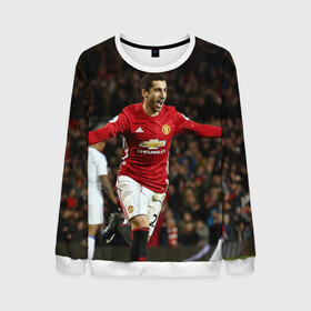Мужской свитшот 3D с принтом Henrikh Mkhitaryan , 100% полиэстер с мягким внутренним слоем | круглый вырез горловины, мягкая резинка на манжетах и поясе, свободная посадка по фигуре | henrikh mkhitaryan | roma | генрих мхитарян | рома | фк | футбол | футбольный клуб