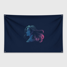 Флаг-баннер с принтом Амазонка , 100% полиэстер | размер 67 х 109 см, плотность ткани — 95 г/м2; по краям флага есть четыре люверса для крепления | dc | амазонка | женщина | комиксы | чудо женщина