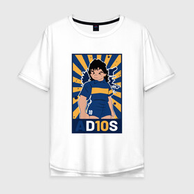 Мужская футболка хлопок Oversize с принтом Maradona - Adios , 100% хлопок | свободный крой, круглый ворот, “спинка” длиннее передней части | argentina | maradona | messi | sport | аргентина | гол | диего | марадона | месси | мяч | рука бога | спорт | футбол | чемпион