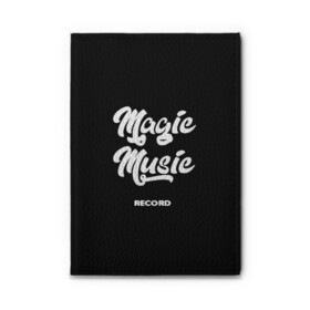 Обложка для автодокументов с принтом Magic Music Record White on Black , натуральная кожа |  размер 19,9*13 см; внутри 4 больших “конверта” для документов и один маленький отдел — туда идеально встанут права | magic | music | record | white on black | белая | белый на черном | знаменитость | музыкант