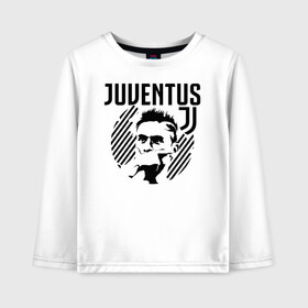 Детский лонгслив хлопок с принтом Juventus Paulo Dybala , 100% хлопок | круглый вырез горловины, полуприлегающий силуэт, длина до линии бедер | 10 | ac milan | champions | fifa | juve | juventus | juvi | paulo dybala | soccer | uefa | дубала | лига чемпионов | номер | пауло дибала | сборная аргентины | спорт | уефа | фифа | фк | футбол | футболист | футбольный клуб | 