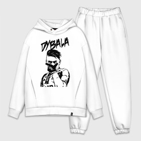 Мужской костюм хлопок OVERSIZE с принтом DYBALA Juventus жест ,  |  | 10 | ac milan | champions | fifa | juve | juventus | juvi | paulo dybala | soccer | uefa | дубала | лига чемпионов | номер | пауло дибала | сборная аргентины | спорт | уефа | фифа | фк | футбол | футболист | футбольный клуб | 