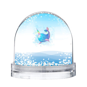 Игрушка Снежный шар с принтом Дельфин единорог , Пластик | Изображение внутри шара печатается на глянцевой фотобумаге с двух сторон | cute | dolphin | unicorn | два дельфина | дельфин | дельфин в море | дельфинами | единорог | милый | мир | подводный