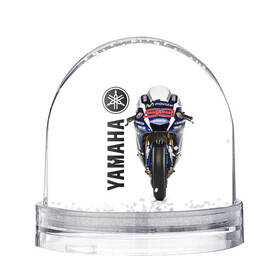 Игрушка Снежный шар с принтом YAMAHA [002] , Пластик | Изображение внутри шара печатается на глянцевой фотобумаге с двух сторон | moto | yamaha | мотоцикл | ямана | ямаха