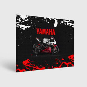 Холст прямоугольный с принтом YAMAHA [004] , 100% ПВХ |  | moto | yamaha | мотоцикл | ямана | ямаха