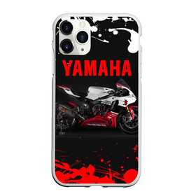 Чехол для iPhone 11 Pro матовый с принтом YAMAHA [004] , Силикон |  | moto | yamaha | мотоцикл | ямана | ямаха