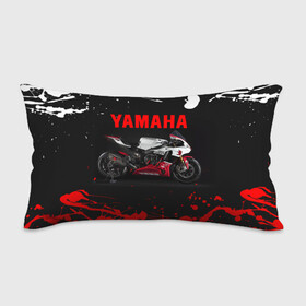 Подушка 3D антистресс с принтом YAMAHA [004] , наволочка — 100% полиэстер, наполнитель — вспененный полистирол | состоит из подушки и наволочки на молнии | Тематика изображения на принте: moto | yamaha | мотоцикл | ямана | ямаха