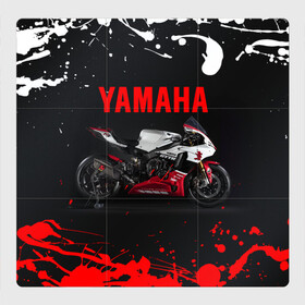 Магнитный плакат 3Х3 с принтом YAMAHA [004] , Полимерный материал с магнитным слоем | 9 деталей размером 9*9 см | moto | yamaha | мотоцикл | ямана | ямаха