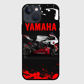Чехол для iPhone 13 mini с принтом YAMAHA [004] ,  |  | Тематика изображения на принте: moto | yamaha | мотоцикл | ямана | ямаха