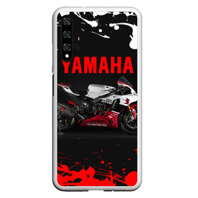 Чехол для Honor 20 с принтом YAMAHA [004] , Силикон | Область печати: задняя сторона чехла, без боковых панелей | moto | yamaha | мотоцикл | ямана | ямаха