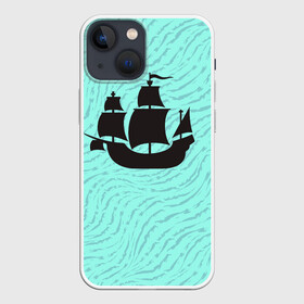 Чехол для iPhone 13 mini с принтом Корабль ,  |  | корабль | морские | парус | судно | тату | флаг