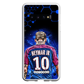 Чехол для Samsung Galaxy S10 с принтом НЕЙМАР / NEYMAR JR / НЕОН , Силикон | Область печати: задняя сторона чехла, без боковых панелей | football | neymar | paris saint germain football club | sport | uefa | неймар | неймар да силва сантос жуниор | пари сен жермен | псж | сборная бразилии | спорт | уефа. | футбол