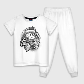 Детская пижама хлопок с принтом Хомяк космонавт , 100% хлопок |  брюки и футболка прямого кроя, без карманов, на брюках мягкая резинка на поясе и по низу штанин
 | астронавт | астрономия | космонавты | космос | хомяк космонавт