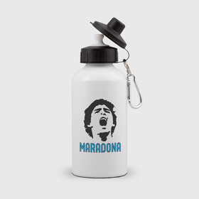 Бутылка спортивная с принтом Maradona Scream , металл | емкость — 500 мл, в комплекте две пластиковые крышки и карабин для крепления | argentina | maradona | messi | sport | аргентина | гол | диего | марадона | месси | мяч | рука бога | спорт | футбол | чемпион