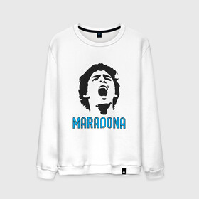 Мужской свитшот хлопок с принтом Maradona Scream , 100% хлопок |  | argentina | maradona | messi | sport | аргентина | гол | диего | марадона | месси | мяч | рука бога | спорт | футбол | чемпион