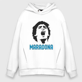 Мужское худи Oversize хлопок с принтом Maradona Scream , френч-терри — 70% хлопок, 30% полиэстер. Мягкий теплый начес внутри —100% хлопок | боковые карманы, эластичные манжеты и нижняя кромка, капюшон на магнитной кнопке | Тематика изображения на принте: argentina | maradona | messi | sport | аргентина | гол | диего | марадона | месси | мяч | рука бога | спорт | футбол | чемпион