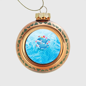 Стеклянный ёлочный шар с принтом Два дельфина , Стекло | Диаметр: 80 мм | Тематика изображения на принте: cute | dolphin | два дельфина | дельфин | дельфин в море | дельфинами | любовь | милый | мир | подводный | сердечки