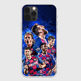 Чехол для iPhone 12 Pro Max с принтом Месси и Суарес , Силикон |  | lionel messi | luis suarez | luis surez | madrid | барселона | лионель месси | луис альберто суарес | мадрид | фк | футбол | футбольный клуб