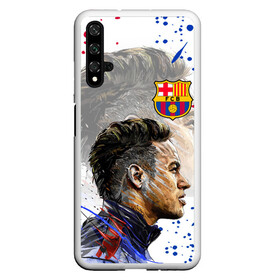 Чехол для Honor 20 с принтом НЕЙМАР / NEYMAR / БАРСЕЛОНА , Силикон | Область печати: задняя сторона чехла, без боковых панелей | barcelona. | football | neymar | paris saint germain football club | sport | uefa | барселона | неймар | неймар да силва сантос жуниор | пари сен жермен | псж | сборная бразилии | спорт | уефа | футбол