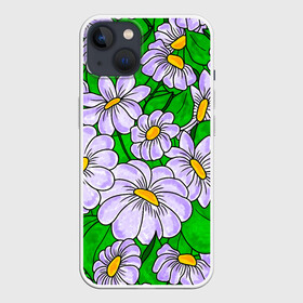 Чехол для iPhone 13 с принтом Цветы 