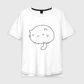 Мужская футболка хлопок Oversize с принтом Котячий гриб , 100% хлопок | свободный крой, круглый ворот, “спинка” длиннее передней части | cat | гриб | кис | кот | котан | коты | котэ | кошка | кошки | мем