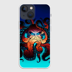 Чехол для iPhone 13 mini с принтом Кракен | Octopus ,  |  | animal | beast | kraken | monster | ocean | octopus | sea | water | waves | вода | волны | животные | звери | кракен | монстр | море | океан | осьминог | рыбы | щупальца