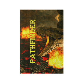 Обложка для паспорта матовая кожа с принтом Pathfinder НРИ , натуральная матовая кожа | размер 19,3 х 13,7 см; прозрачные пластиковые крепления | pathfinder | roleplaying game | настолка | настольная ролевая игра | настольные игры | настольщик | нри