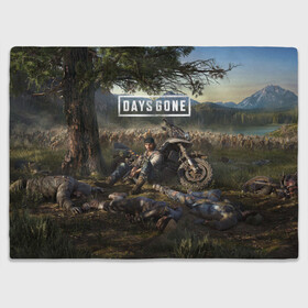 Плед 3D с принтом Days gone Дикон и толпа фриков , 100% полиэстер | закругленные углы, все края обработаны. Ткань не мнется и не растягивается | action | animals | days gone | deacon | gamer | games | nextgen | pandemic | pc | player | playstation | ps 5 | steam | top | valve | weapon | xbox | zombie | валв | видео игры | животные | жизнь после | зомби | игрок | иксбокс | некстген | оружи