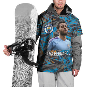 Накидка на куртку 3D с принтом Silva Bernardo Манчестер Сити , 100% полиэстер |  | manchester city | бернарду силва | манчестер сити | сборная португалии | футбол | футболист