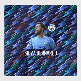 Магнитный плакат 3Х3 с принтом Silva Bernardo Манчестер Сити , Полимерный материал с магнитным слоем | 9 деталей размером 9*9 см | manchester city | бернарду силва | манчестер сити | сборная португалии | футбол | футболист