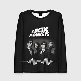 Женский лонгслив 3D с принтом arctic monkeys , 100% полиэстер | длинные рукава, круглый вырез горловины, полуприлегающий силуэт | alex turner | arctic monkeys | britain | great | indie | rock | алекс тернер | арктик монкейс | инди | рок