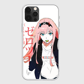 Чехол для iPhone 12 Pro Max с принтом Zero Two, Darling in the Franx , Силикон |  | 02 | anime girl | darling in the franxx | zero two | аниме | дарлинг во франксе | девушка с розовыми волосами | манга | милый во франксе | ноль два | розовые волосы | тян