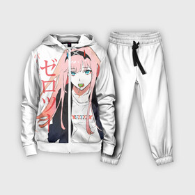 Детский костюм 3D с принтом Zero Two, Darling in the Franx ,  |  | 02 | anime girl | darling in the franxx | zero two | аниме | дарлинг во франксе | девушка с розовыми волосами | манга | милый во франксе | ноль два | розовые волосы | тян