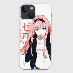 Чехол для iPhone 13 mini с принтом Zero Two, Darling in the Franx ,  |  | 02 | anime girl | darling in the franxx | zero two | аниме | дарлинг во франксе | девушка с розовыми волосами | манга | милый во франксе | ноль два | розовые волосы | тян