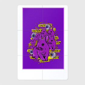 Магнитный плакат 2Х3 с принтом Психоделические кролики , Полимерный материал с магнитным слоем | 6 деталей размером 9*9 см | Тематика изображения на принте: bunny animals | rabbit | глаза | кролик | мистика | психоделика