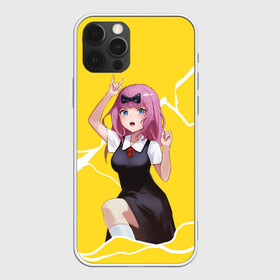 Чехол для iPhone 12 Pro Max с принтом Chika Chika , Силикон |  | Тематика изображения на принте: anime | chika | chika fujiwara | kaguya | kaguya shinomiya | love | love detective | love is war | miyuki | shinomiya | аниме | анимэ | кагуя | любовь | любовь   это война | чика