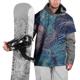 Накидка на куртку 3D с принтом Снимок со СпуТника , 100% полиэстер |  | Тематика изображения на принте: космос | снимок | спутник