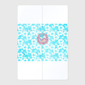 Магнитный плакат 2Х3 с принтом Русалочка и цветы , Полимерный материал с магнитным слоем | 6 деталей размером 9*9 см | Тематика изображения на принте: flowers | mermaid | морская | русалка | русалочка | ундина | цветы