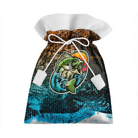 Подарочный 3D мешок с принтом Рыба на крючке , 100% полиэстер | Размер: 29*39 см | Тематика изображения на принте: fishing maniac | крючок | море | на крючке | рыбак | рыбака прикол | рыбака с прикольными надписями | рыбалка | рыбный | удочка